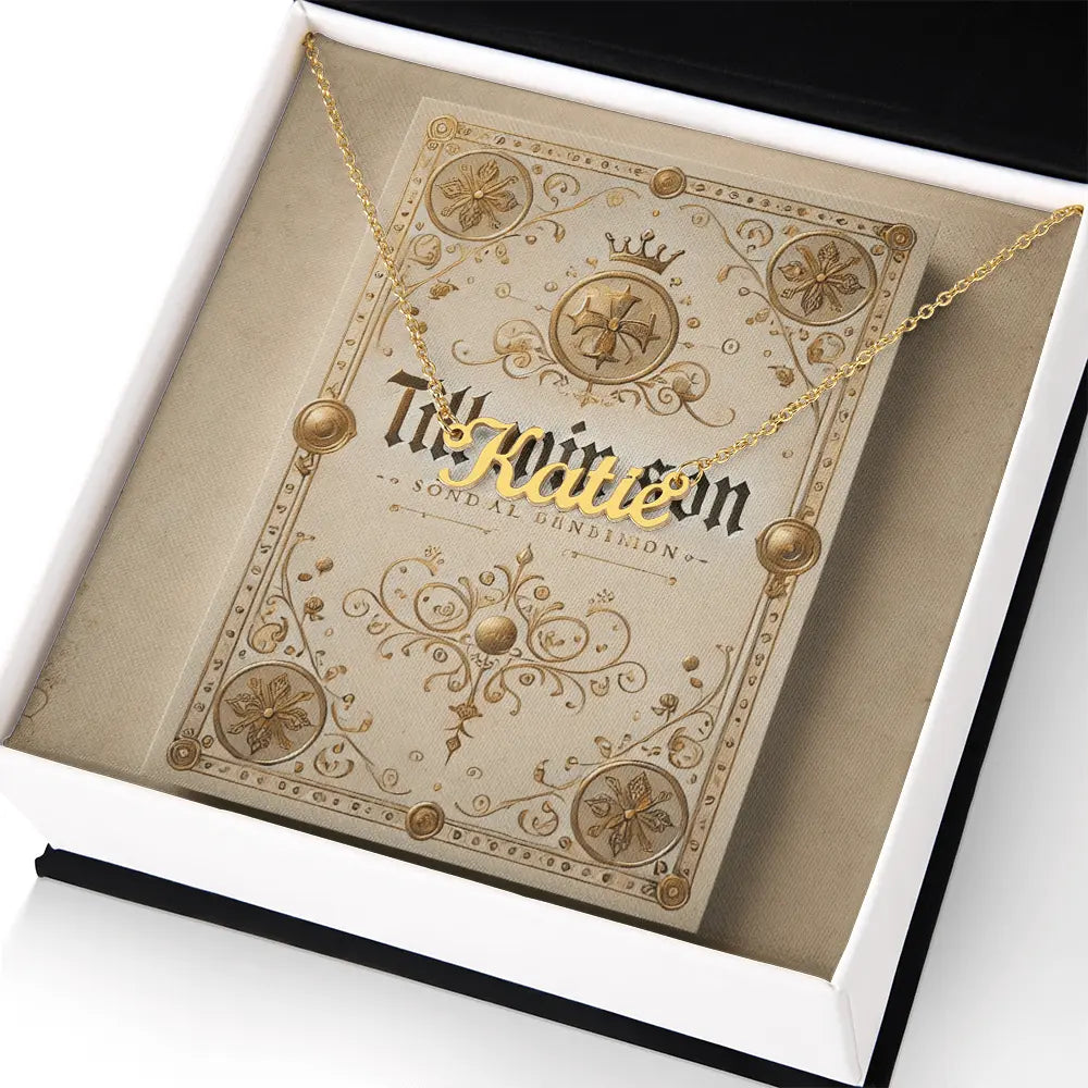 "A Gift from the Heart – Personalized Name Necklace for Someone You Love" - House of Sinners