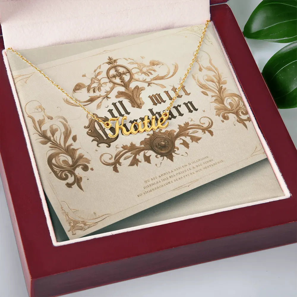 "A Gift from the Heart – Personalized Name Necklace for Someone You Love" - House of Sinners