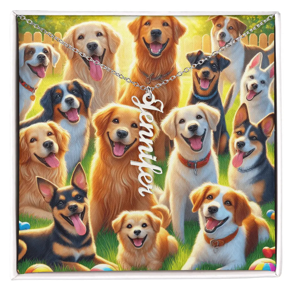 Personalized Multi Names Necklace – A Tribute to Your Loyal Companions ShineOn Fulfillment
