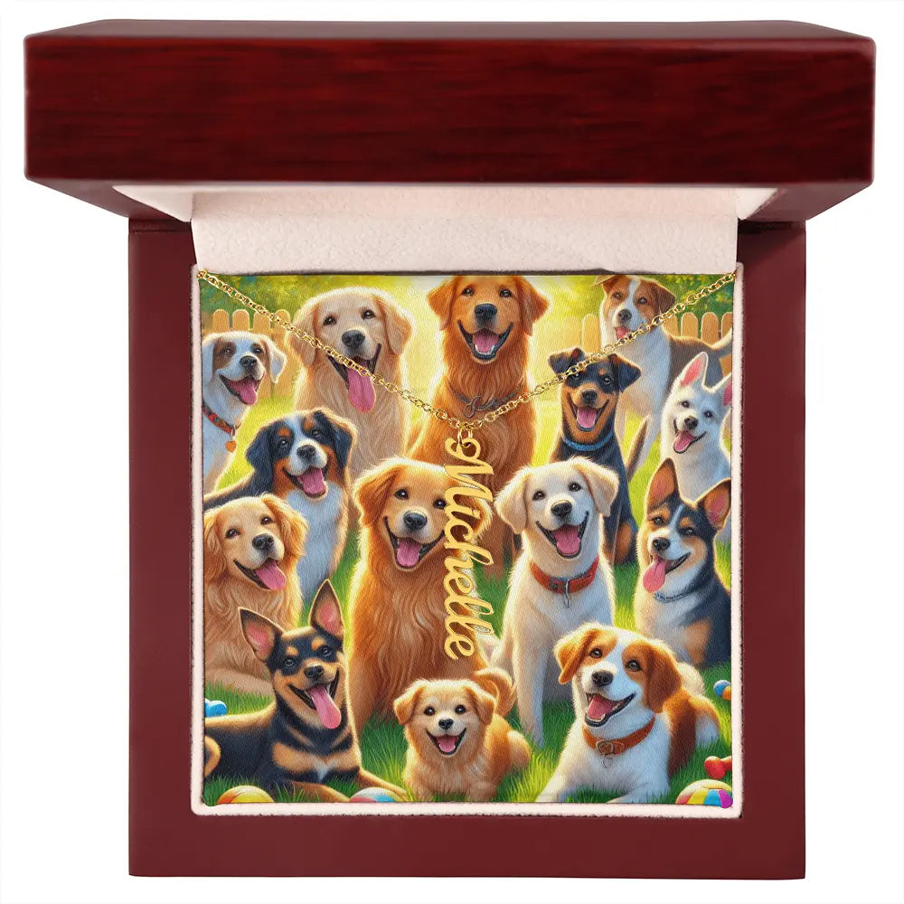 Personalized Multi Names Necklace – A Tribute to Your Loyal Companions ShineOn Fulfillment