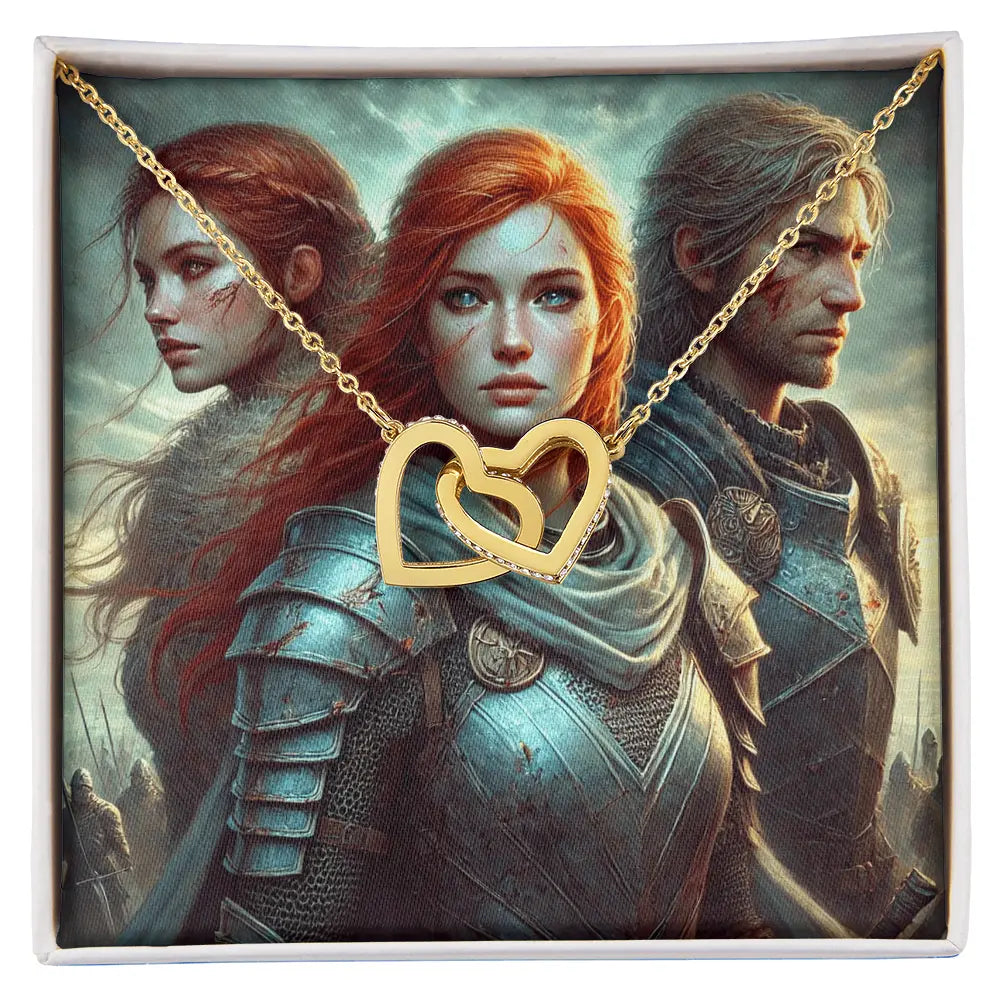 Forever Connected – Double Tangled Hearts Necklace for Eternal Love ShineOn Fulfillment