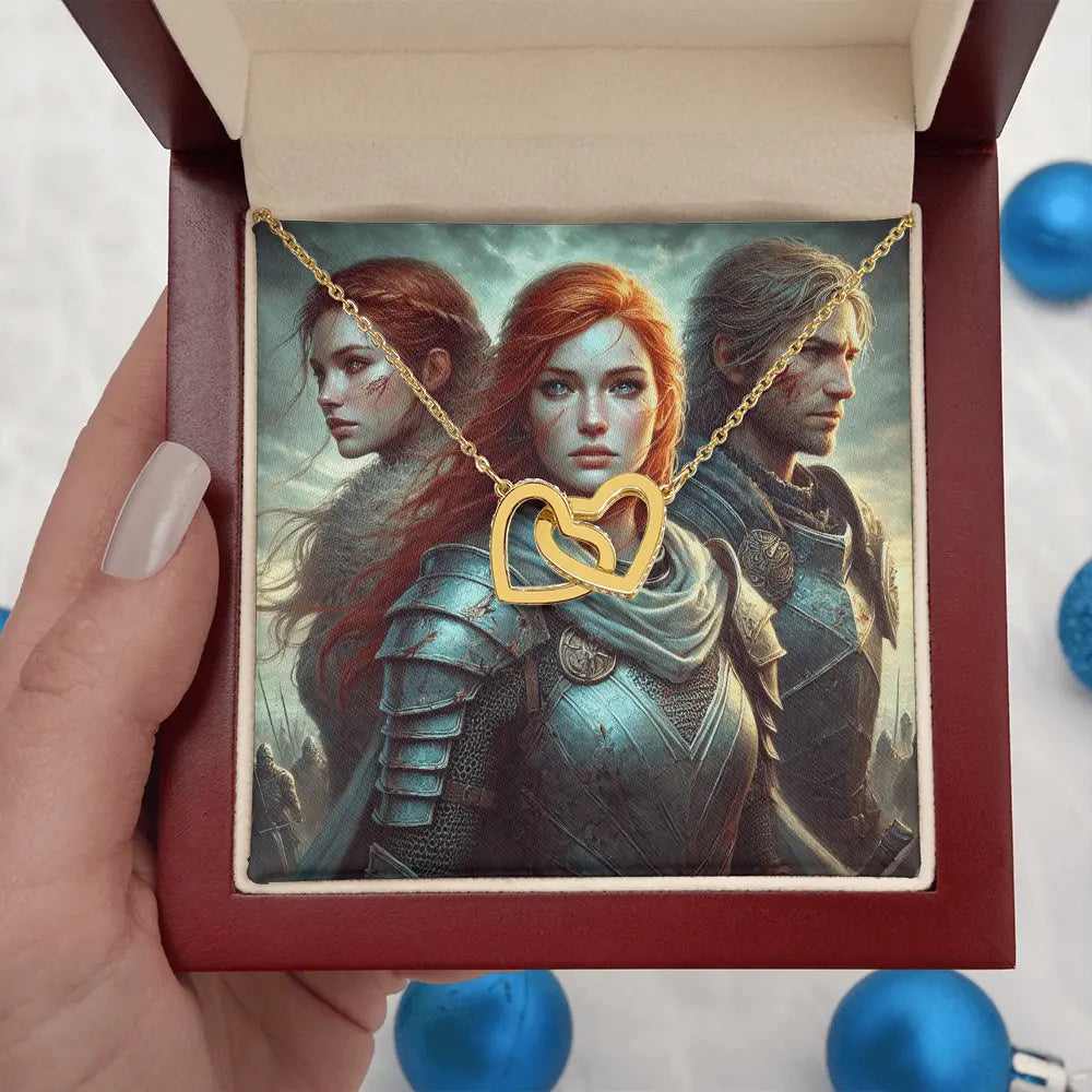 Forever Connected – Double Tangled Hearts Necklace for Eternal Love ShineOn Fulfillment