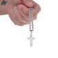 "Bold & Faithful – Men's Cuban Link Necklace with Striking Cross Pendant" ShineOn Fulfillment