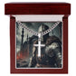 "Bold & Faithful – Men's Cuban Link Necklace with Striking Cross Pendant" ShineOn Fulfillment