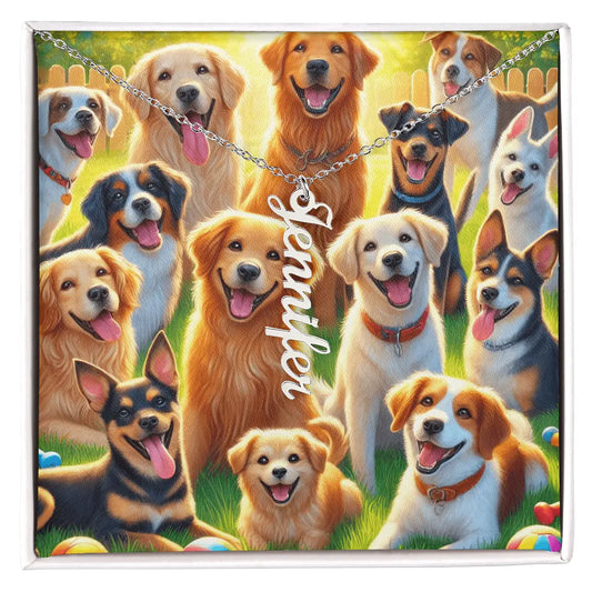 Personalized Multi Names Necklace – A Tribute to Your Loyal Companions ShineOn Fulfillment