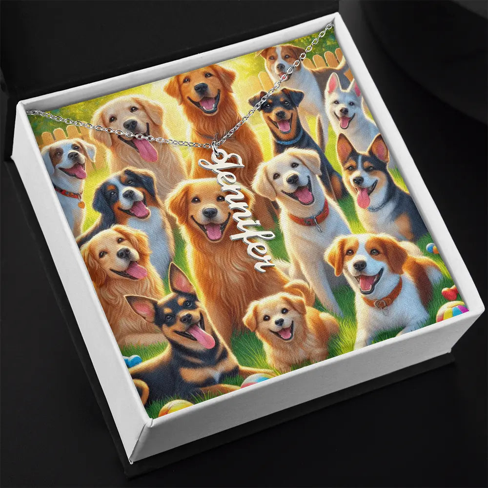 Personalized Multi Names Necklace – A Tribute to Your Loyal Companions ShineOn Fulfillment