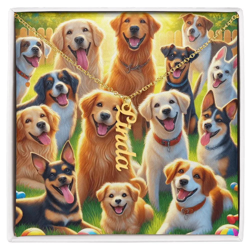 Personalized Multi Names Necklace – A Tribute to Your Loyal Companions ShineOn Fulfillment